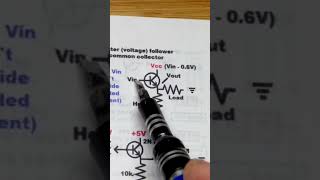 3rd NPN BJT Emitter Follower LED Load Trimpot 5V diy transistor howto [upl. by Adyela]