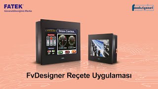 Fatek HMI FvDesigner Reçete Uygulaması [upl. by Annawd]