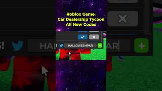 Roblox Car Dealership Tycoon Codes 2024 [upl. by Oelak]