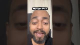 Market CRASH ho gaya 😱 market crash loss stocks financialmarket AbhishekKar [upl. by Odinevneib]