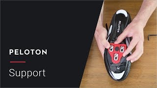 How to Attach Your Cleats  Peloton Support [upl. by Trinette]