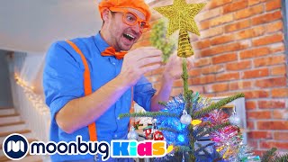 Blippi Decorates the Christmas Tree  Celebrate the Holidays with Blippi  Educational Videos [upl. by Elyn]