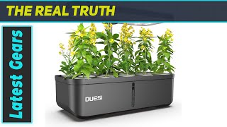 DUESI Upgrade 12 Pods Indoor Garden Hydroponics System with LED Grow Light [upl. by Airtemad]