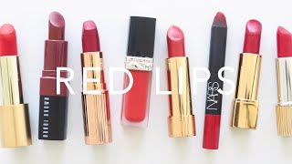 Red Lipstick Looks  Favourite Finishes and Formulas [upl. by Vachil]