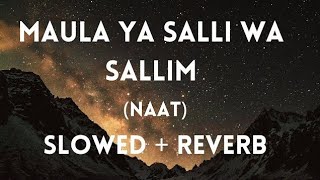 maula ya salli wa sallim naat slowedreverb  islamic status [upl. by Kristos377]