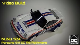 NuNu 124 Porsche 911 SC RS Rothmans  Full Video [upl. by Nohsav614]