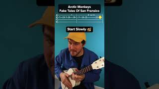 How to play Fake Tales Of San Fransico by Arctic Monkeys on the Ukulele [upl. by Durgy851]