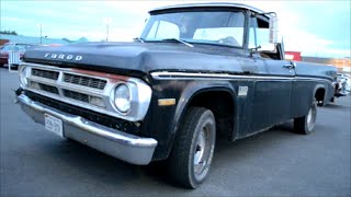 71 FARGO PICKUP TRUCK  CANADIAN DODGE BARN FIND [upl. by Suidualc]