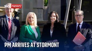 Sir Keir Starmer arrives at Stormont to meet NI leaders [upl. by Norm469]