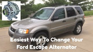 Easiest way to change a Ford escape alternator [upl. by Atorod]