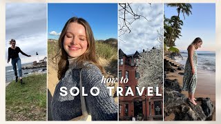 How to Solo Travel  tips safety planning enjoying it living in the moment [upl. by Ati]