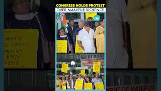 Congress Workers Hold Protests over Manipur Violence By Lighting Candles In Kolkata [upl. by Charis126]