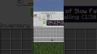 How To Brew Slow Falling 130 Splash Potions In Minecraft Shorts [upl. by Anniahs]