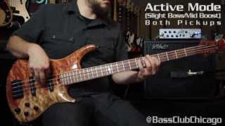 Roscoe SKB 4 Custom Ex Grade Bubinga demo from Bass Club Chicago [upl. by O'Rourke]