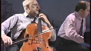 Shostakovich Cello Sonata Emile Naoumoff with Mstislav Rostropovich [upl. by Htiduj]