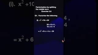 Tamil Nadu 9th Std Math Solutions Exercise 36 Q 1i Algebra  Factorisation [upl. by Nessah107]