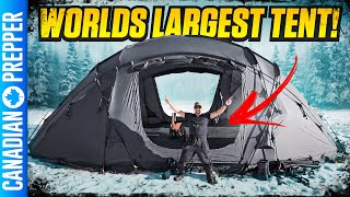 Worlds Largest PORTABLE Tent ITS MASSIVE Nortent Mjodall 16 [upl. by Tremaine]