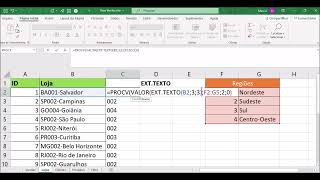 Dicas – Função PROCV com função EXT TEXTO e função VALOR Excel [upl. by Erapsag457]