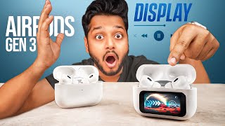 EXCLUSIVE  I Tried UNRELEASED AirPods 3 PRO with a DISPLAY [upl. by Ermentrude]