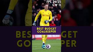 GW 11  Best Budget Goalkeeper fantasypremierleague fpl shorts [upl. by Aseefan]