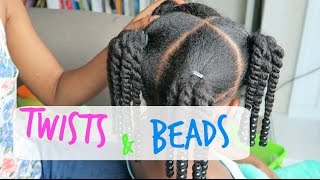 Natural Kids Back to School Hair Styles How to4C Episode 3 [upl. by Ytok]