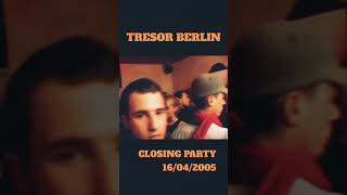 Tresor Closing 2005Berlin techno rave berlin tresor tresorberlin 2000s [upl. by Nedyrb520]