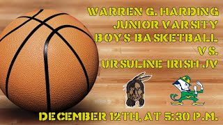 WGH JV Boys Basketball vs Ursuline Irish JV [upl. by Mahau]