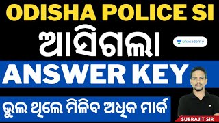 Odisha Police SI  Answer key amp Objection Response Update  Subrajit Sir [upl. by Thormora83]