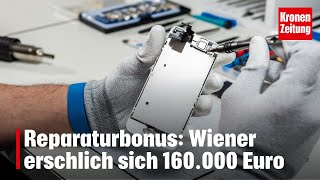 Reparaturbonus Wiener erschlich sich rund 160000 Euro  kronetv NEWS [upl. by Shoshana]