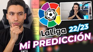 REACCIONANDO a Mi PREDICCIÓN de LA LIGA 2223 [upl. by Khalin]