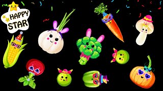 Holiday Dance Party with Funky Veggies  Veggies Dance Celebration  Baby Videos [upl. by Anegal]