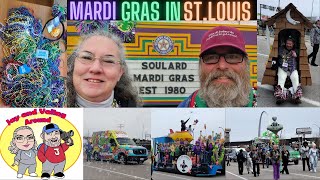 It was Beads Beads Beads at Jays First St Louis Mardi Gras Parade 2024 [upl. by Frayne]