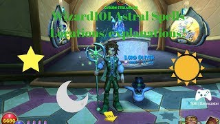 Wizard101 Astral Spells which to get with locationsexplanations [upl. by Zeuqcaj]