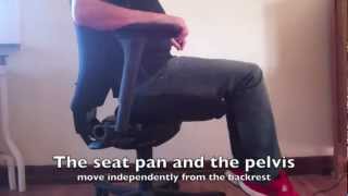 Kinnarps 9000 desk chair freefloat function demo [upl. by Hutner]