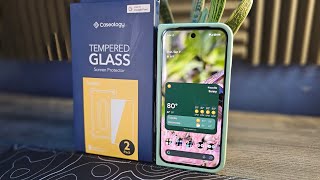 Caseology Pixel 9 Pro Fold Tempered Glass Screen Protector Install and Review [upl. by Jumbala603]