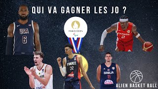 Mes Pronos pour les JO Paris 2024  Basketball Homme 55  Classement Qualifiés Power Ranking 🏀 [upl. by Fenwick]