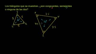 Triángulos congruentes y semejantes [upl. by Htebiram]