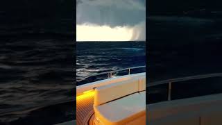 Double Lightning Strike Near Yacht  Caught on Camera at Sea ⚡🌊 [upl. by Riada855]