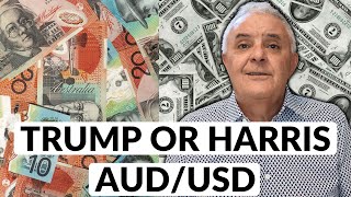 Trump Or Harris  AUDUSD [upl. by Annahsat456]