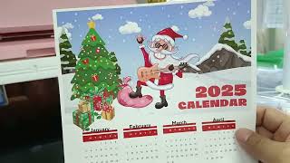 CHRISTMAS POSTER CALENDAR 2025 WITH MOCKUP TEMPLATE 10 DESIGNS [upl. by Pressey772]