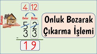 2 Sınıf Matematik Dersi Onluk Bozarak Çıkarma İşlemi [upl. by Inajna]