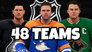 I Expanded the NHL To 48 Teams [upl. by Klepac969]