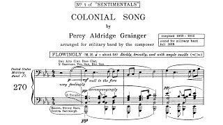 Percy Grainger  Colonial Song 19121918 [upl. by Licna]