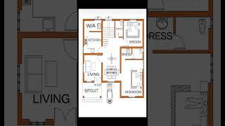 2 BHK home plan civilengineering [upl. by Natsirt]