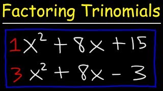 Factoring Trinomials The Easy Fast Way [upl. by Bree]