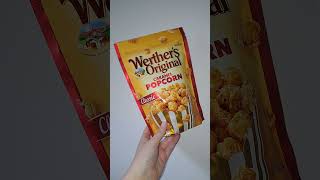 WERTHERS ORIGINAL 🍿 shorts popcorn werthersoriginal toffee caramel candies snack [upl. by Ellennahc500]