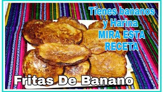 COMO HACER FRITAS DE BANANO 🇬🇹 RECETAS DE GUATEMALA RECETAS FACILES COMIDA GUATEMALTECA [upl. by Falda]