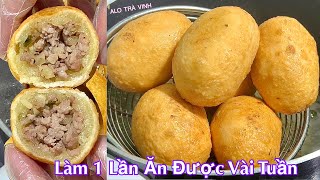 Có Khoai Mì Làm Bánh Kiểu Này Giòn Ngon Dễ Hơn Bánh Cam Rán Fried cassava cake [upl. by Anstus549]