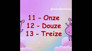 Numbers 1  20 French song french learn shorts viralshorts learnfrench learnfrench numbers [upl. by Randie]