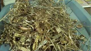 Goldfilled scrap lot test NTR metals Dallas ScrapGoldExpert [upl. by Dori]